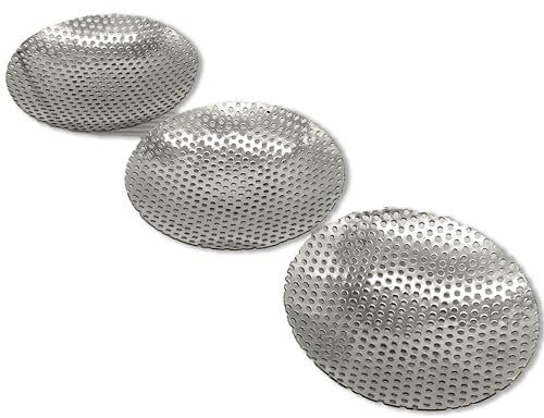 SonKo Nickel Weihrauchbrenner Räucherstövchen mit Sieb zum Räuchern und Meditation - spirituelle Geschenke zum Räuchern von weißer Salbei, Weihrauch, Boswellia (Ersatzsieb-Set)