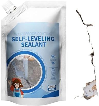 Llenador de Grietas para Hormigón | 40cl Adhesivo De Junta De Secado Rápido,Pegamento Cemento Lechada Junta Para Construcción Azulejos Pared Ladrillo Suelo Nivelación Asfalto,Pegamento Impermeable