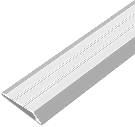 Aluminium Carpet Cover Strips - 90cm Door Floor Bar - Tile/Lino/Wooden Floor To Vinyl Or Carpet Transition Strip - Doorway Threshold Bar/Ramp Edging Trim(White)