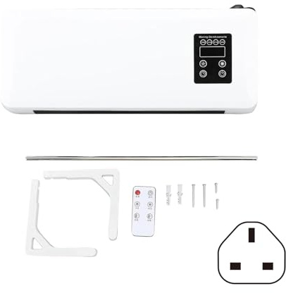 Aire acondicionado montado en la pared, Mini aire acondicionado de refrigeración y calefacción con Control remoto for dormitorio, sala de estar, enchufe UE/REINO UNIDO/EE. UU.