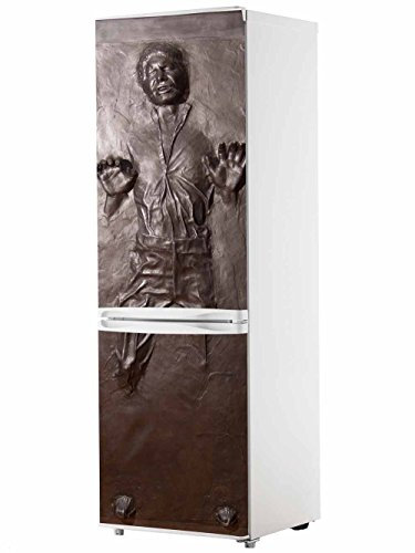 Stickers Fridge Wrap Cover for Vinyl Han Solo in Carbonite Several Sizes 185 x 70cm | Strong Adhesive and Easy Application | Decorative Adhesive Sticker with Smart Design