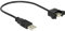 Delock Kabel USB 2.0 Typ-A Stecker > USB 2.0 Typ-A Buchse zum Einbau 0,25 m
