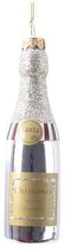 KAE Weihnachtskugel aus Glas Champagner Flasche