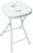 Gedy Sgabello bagno richiudibile, Misure e peso: 46,5X26X28 CM & 1,156 KG, Sgabello richiudibile in metallo e resine, Finitura bianca, Design R&S, 2 anni di garanzia