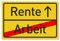 Rente Deko Schild als Geschenk zum Abschied - Bester Kollege oder Chef geht in den Ruhestand - Auch als Witzige Abschiedskarte - 30x20 cm Kunststoff