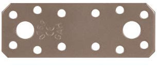 Alberts 300319 DURAVIS® Flachverbinder | perlbeige duplexbeschichtet RAL 1035 | Größe 96 x 35 x 2,5 mm