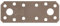 Alberts 300319 DURAVIS® Flachverbinder | perlbeige duplexbeschichtet RAL 1035 | Größe 96 x 35 x 2,5 mm