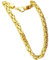 FILANGO Halskette Unisex 925er Silber Königskette mit Karabinerverschluss hochglanzpoliert goldfarben 24K vergoldet 7 mm Länge 60 cm