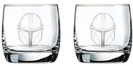 The Mandalorian Glass Set - 10 oz Capacity - Classic Design - Heavy Base