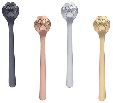 Tomedeks Cuillère À Café En Griffe De Chat, Cuillere A Cafe Petite Cuillère Cuillère À Café Cuillère Petite Cuillère À Café Petites Cuilleres A Dessert Cuillères À Café(4 Pièces )