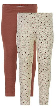 MINYMO Mädchen Sweat w.AOP (2-Pack) Leggings, Blauton, 140 (2er Pack)