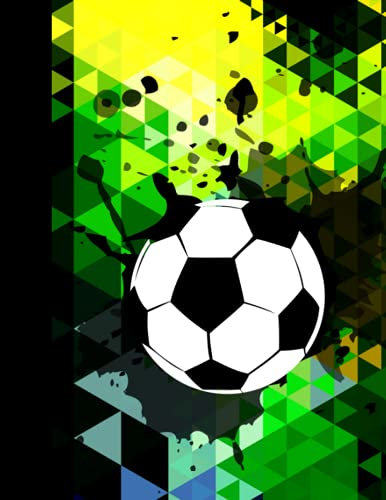 Soccer Composition Notebook: Soccer Themed Ball Composition Notebook / Football Composition Notebook For School, College. Wide Ruled 8.5x11