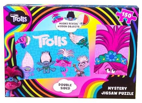 Fizz Creations Official Trolls Magic Puzzle for Family and Friends
