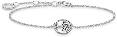 THOMAS SABO Armband Tree of Love mit Steinen 925 Sterling Silber A2041-051-14-L19V