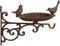 Unibos Bird Bath, Bird Feeder with Metal Wall Bracket, Garden Decor, Petal, Water Bowl, Wild Bird Feeder, Hanging Cast Iron Bird Feeder with Decorative Birds