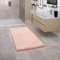 Paco Home Badezimmerteppich Badematte Badteppich Badvorleger Duschvorleger Shaggy rutschfest Flauschig Waschbar Einfarbiges Muster, Grösse:70x120 cm, Farbe:Pink
