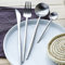 Besteck für 12 Personen, ESSONIO 48-teiliges Messer-Gabel-Löffel-Set, Elegantes Life-Geschirr-Set,luxuriöses Besteck，Spülmaschinenfestes Besteck.