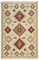 Kelim Teppich handgewebt - Naturfaser Läufer & Teppiche bestens geeignet fürs Wohnzimmer & Schlafzimmer, Handwebteppich & Wollteppich, nachhaltig & hochwertig, 160 x 230 cm, Creme Beige Rot - Brionne