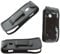 caseroxx Leather-Case with belt clip compatible with Nokia 105 4G / 110 4G (2021, 2023) made from genuine leather, Pouch with belt clip and viewing window in black