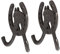 Gadpiparty Metall S Haken 2 Stück Vintage Gusseisen Rustikal Ranch Doppelschlüssel Kleiderhaken Rack Handtuch Wandaufhänger