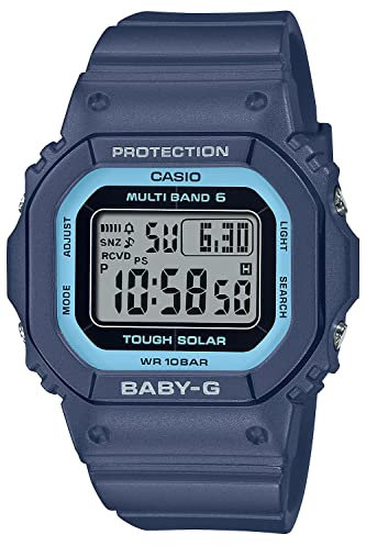 Baby-G Casio Wrist Watch Radio Solar BGD-5650-2JF Women's Blue, Blue, Modern