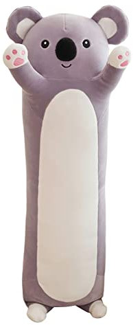 JAWSEU Lange Süße Koala Plüschtier, Stofftiere Koala Kissen Kuscheltier Schlafkissen Wurfkissen Umarmung Körperkissen Geburtstagsgeschenke für Kinder Mädchen