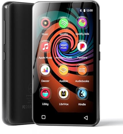 160G Spotify MP3-Player mit Bluetooth, Innioasis Mp4-Player mit Amazon Musik, Audible, Deezer, Hi-Fi 4 Zoll Touchscreen Musik Player mit Wi-Fi (Grau)