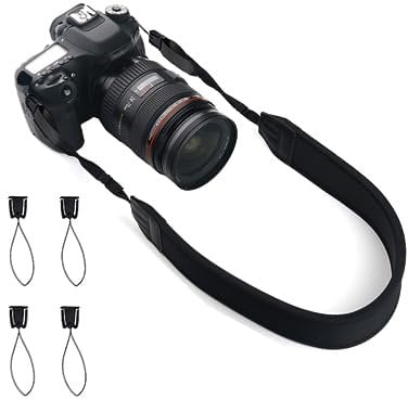 Soft Neoprene Padded Quick Release Camera Neck Strap with Quick Release Buckles & Universal Compatibility - Perfect Camera Strap for DSLR SLR Cameras, Peak Design Camera Strap and Binocular Strap.