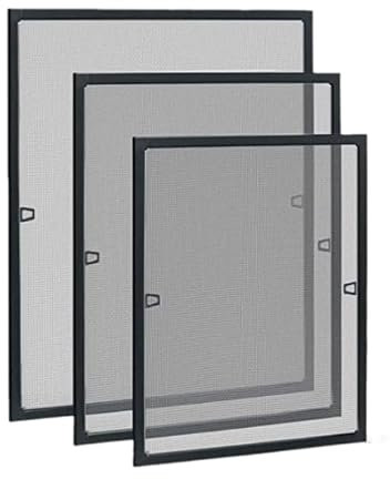 HAZARA Insektenschutzgitter Dachfenster Aluminium Anti-Mücken Netz Insektenschutz Fliegen Fenster Aluminiumrahmen Anti-Mücken und Fliegengitter mehrere Größen-Black||120 * 140CM