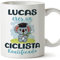 MUGFFINS Tazas Personalizadas para CICLISTA - En Español - Koalificados Personalizados - 11 oz / 330 ml - Regalo Personalizable original y divertido