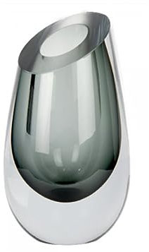 Lambert Vasco Glasvase Graphit, H 28 cm D 16 cm