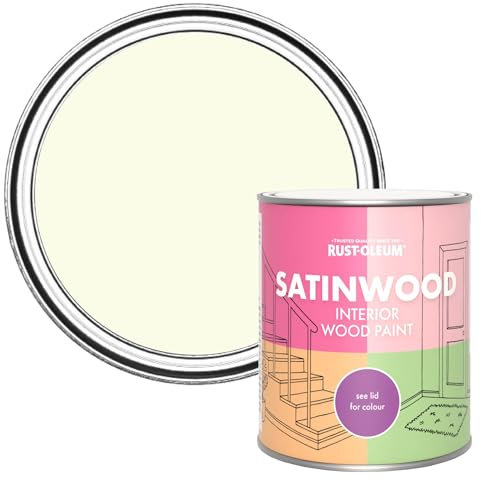Rust-Oleum Beige Satinwood Interior Wood Paint - Shortbread 750ml