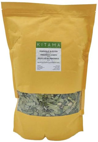 KITAMA Getrocknete Pandanusblätter 100g – Natürliches Aroma aus Thailand – für Tee, Reis, Desserts & asiatische Küche – Pandan Leaves – Bai Toey – 100% naturrein