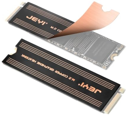 M.2 2280 SSD Disipador de calor de doble capa de grafeno y diseño de cobre radiador para laptop PC NVMe NGFF 2280 unidades de estado sólido (2 pares)