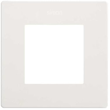 SIMON - Marco de Enchufe 1 Toma, Serie Simon 270, Marco de Pared, Individual, Fácil de Instalar, Bastidor Incluído, Color Blanco MATE (27000610-190)