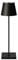 SIGOR Nuindie tango - Dimmbare LED Akku-Tischleuchte mit schwenkbarem Leuchtenkopf, Höhe 38 cm, aufladbar mit USB-C, 12 h Leuchtdauer, nachtschwarz