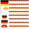 Yueser Deutschland Flagge Zahnstocher,200Stk Obstgabeln Deutschland Fahne Klein Spieße Fingerfood Food Picks Snack Piekser Cocktail Deko Cupcake Topper Toothpick für Olympische Eurovision Song Contest