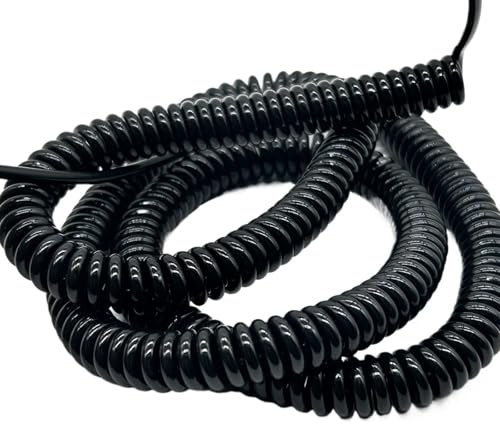 Spirale a spirale Cavo a spirale schermato estensibile da 15 metri, 12 conduttori, 21 conduttori, in poliuretano, filo telescopico a molla 22AWG Filo di tensione(12 cores)