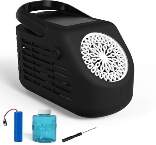 PANACARE Seifenblasenmaschine, Automatische Seifenblasenmaschine 20000+ Blasen/Min mit 42 Blasenlöcher/Akku/Seifenblasenlösung, Upgraded Bubble Machine für Kinder/Erwachsene/Hochzeit/Party