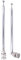 Sirxlevcy (2 Pezzi) Antenna Radio BNC con Adattatore per Connettore Jack BNC Antenna Telescopica nel Acciaio Inossidabile HF VHF UHF BNC