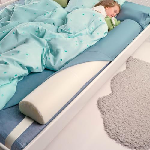 BANBALOO - Barrera de Seguridad Cama Niño Anticaídas con Correa de Sujeción - Barandilla de Espuma Antideslizante de Viaje para Camas de Matrimonio, Abatibles, 150cm, 180cm, Nido y Montessori
