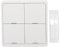 ZigBee Wireless Remote Smart Switch Wiring Installation 4Way Smart Wall Panel Transmitter APP Remote Control For Lights Curtains Air Conditioner Scene) Batteries Not Included)