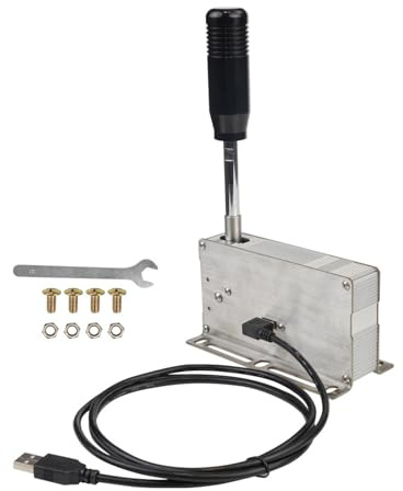 Ergonomic USB Racing Shifter Handbrake For PC Game Aluminum Sequential Gear Controller Realistic Gaming Professional Racing Gear Shifter