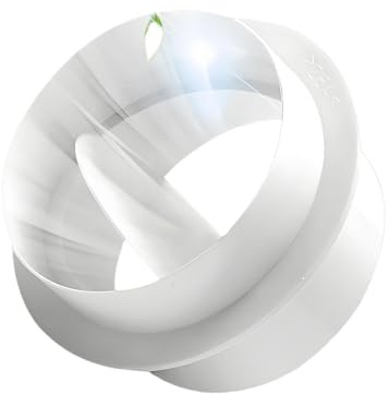 Pipe Draft Blocker Backdraft Damper Ventilation Duct Inline Extractor Fan Vent Back Draught Shutter White 100mm