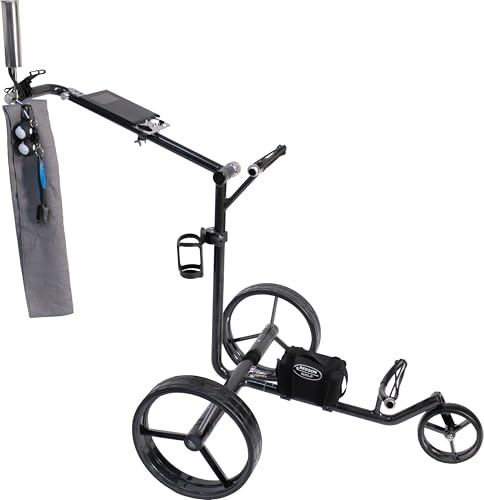 BeeGon Golf GT-C700 Slim-Line Elektro Golftrolley, Carbon Rahmen, Bergabfahrbremse, Lithium-Akku & umfangreiches Zubehör