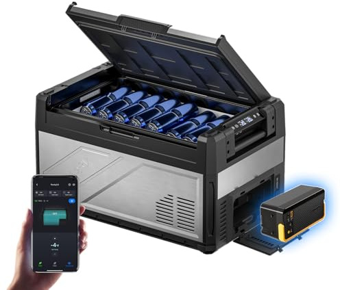BougeRV Rocky V3.0 Doppia Zona Frigo Auto 39L con Batteria 240Wh, -20℃~20℃