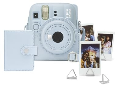 FUJIFILM instax mini 13™ Zubehörset, Accessory-Kit, inkl. Kameratasche, Mini-Album und Fotoclips, Frost Blue