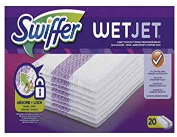 Swiffer WetJet escoba Spray recambios toallitas para todo tipo de suelo 20 piezas – Lote de 2