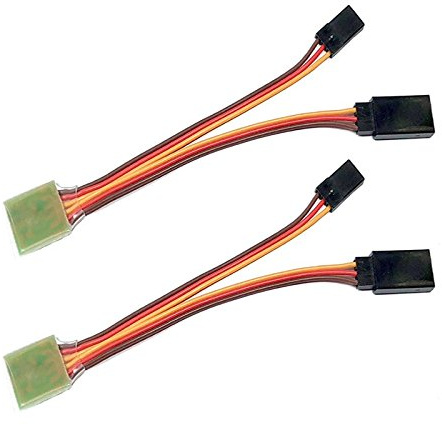 ulex® 2X Stück 10 cm Servo Umkehrer, Servo Reverser, 5,0-6,0 V, JR Stecker, RC Flugzeug, Auto, Boot, Copter, Modellbau, für Teen, Adolescent, männlich, PVC, mechanisch, keine Batterien erforderlich