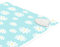 Encasa XO Tapis de Repassage 120x70 cm avec Rembourrage de 3mm & Repose-Fer Silicone pour Le Repassage à la Vapeur sur la Table ou Le lit-Couverture résistante à la Chaleur- Bleu de Marguerite